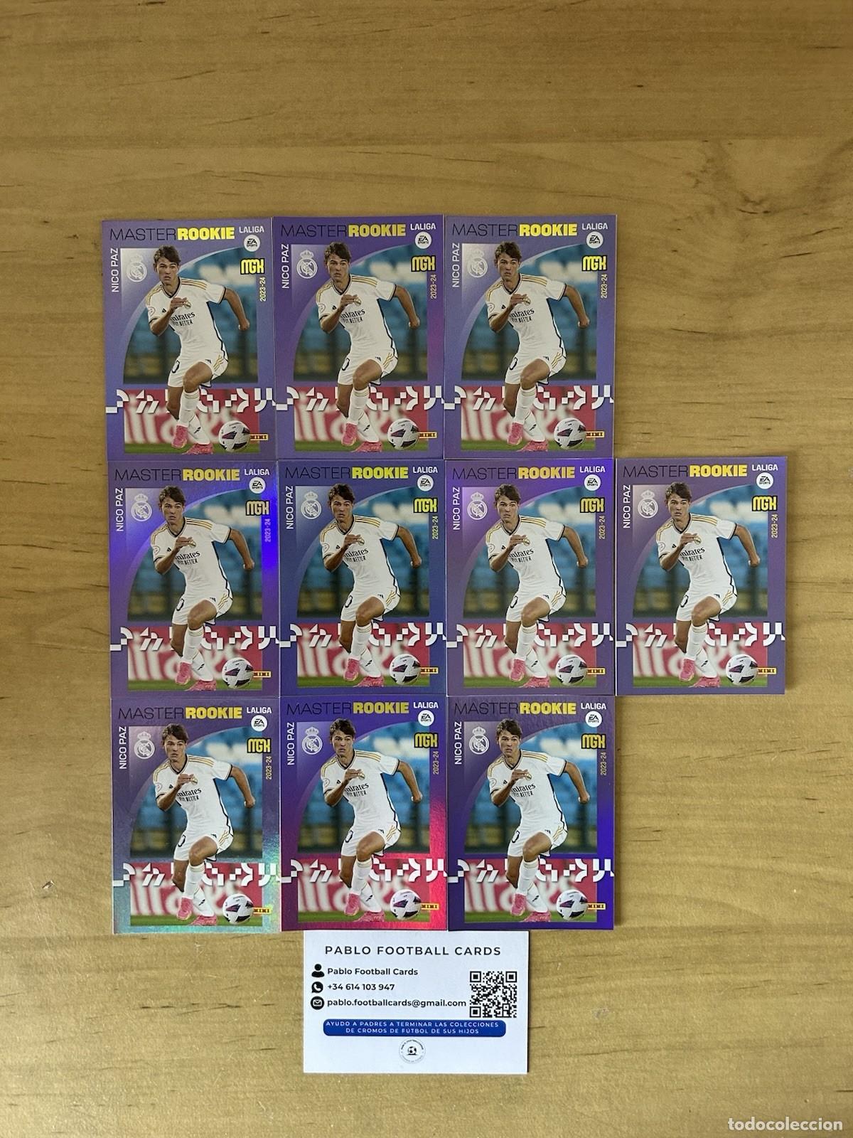 Cromos de Futebol: Nico Paz M&aacute;ster Rookie Card n&ordm;514 x10 &ndash; Megacracks LaLiga 2023-24 Real Madrid