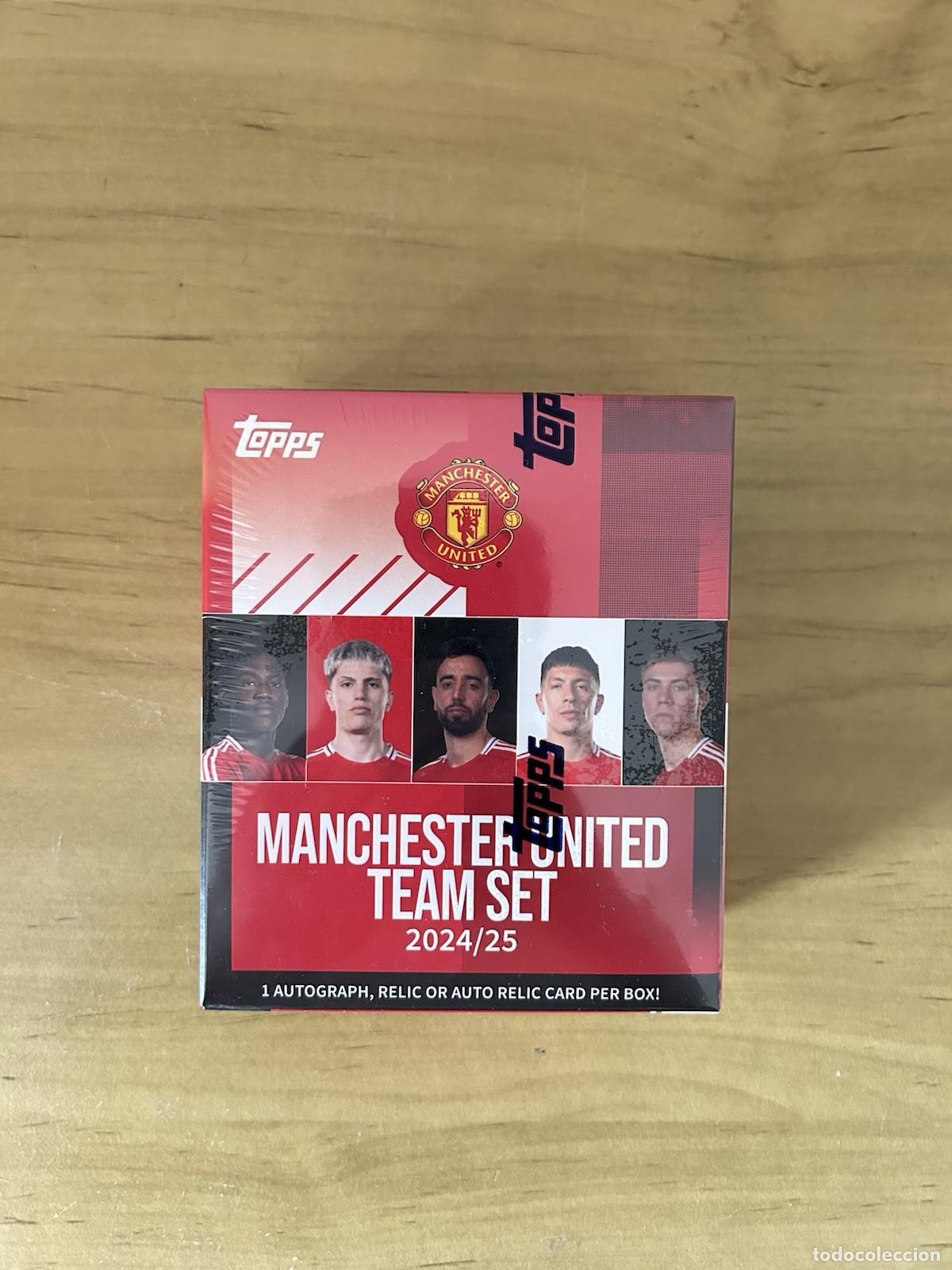 Cromos de f&uacute;tbol: Topps Team Set Manchester United 2024-25 &ndash; Caja Precintada de F&aacute;brica