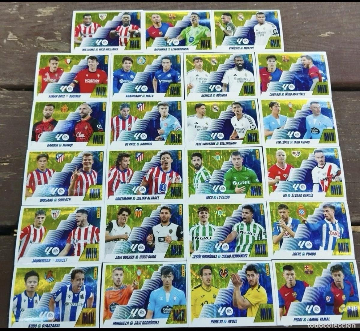 Cromos de f&uacute;tbol: Lote Completo 23 Stickers Secci&oacute;n Mix &ndash; LaLiga Este 2025-26 Panini