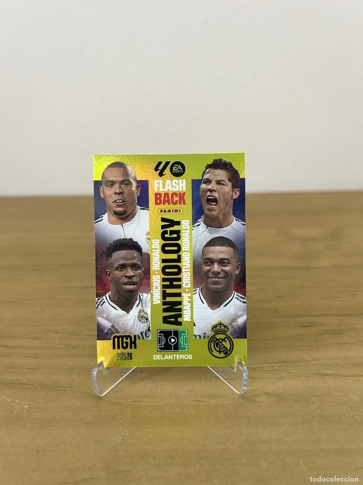 Cromos de f&uacute;tbol: Mbapp&eacute; &ndash; Cristiano Ronaldo Flashback Anthology &ndash; Megacracks LaLiga 2025-26