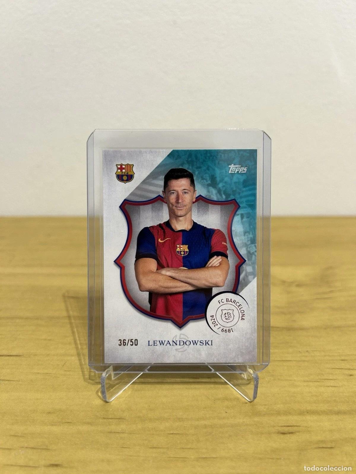 Cromos de f&uacute;tbol: Robert Lewandowski /50 &ndash; Topps FC Barcelona 125 Aniversario 2024-25