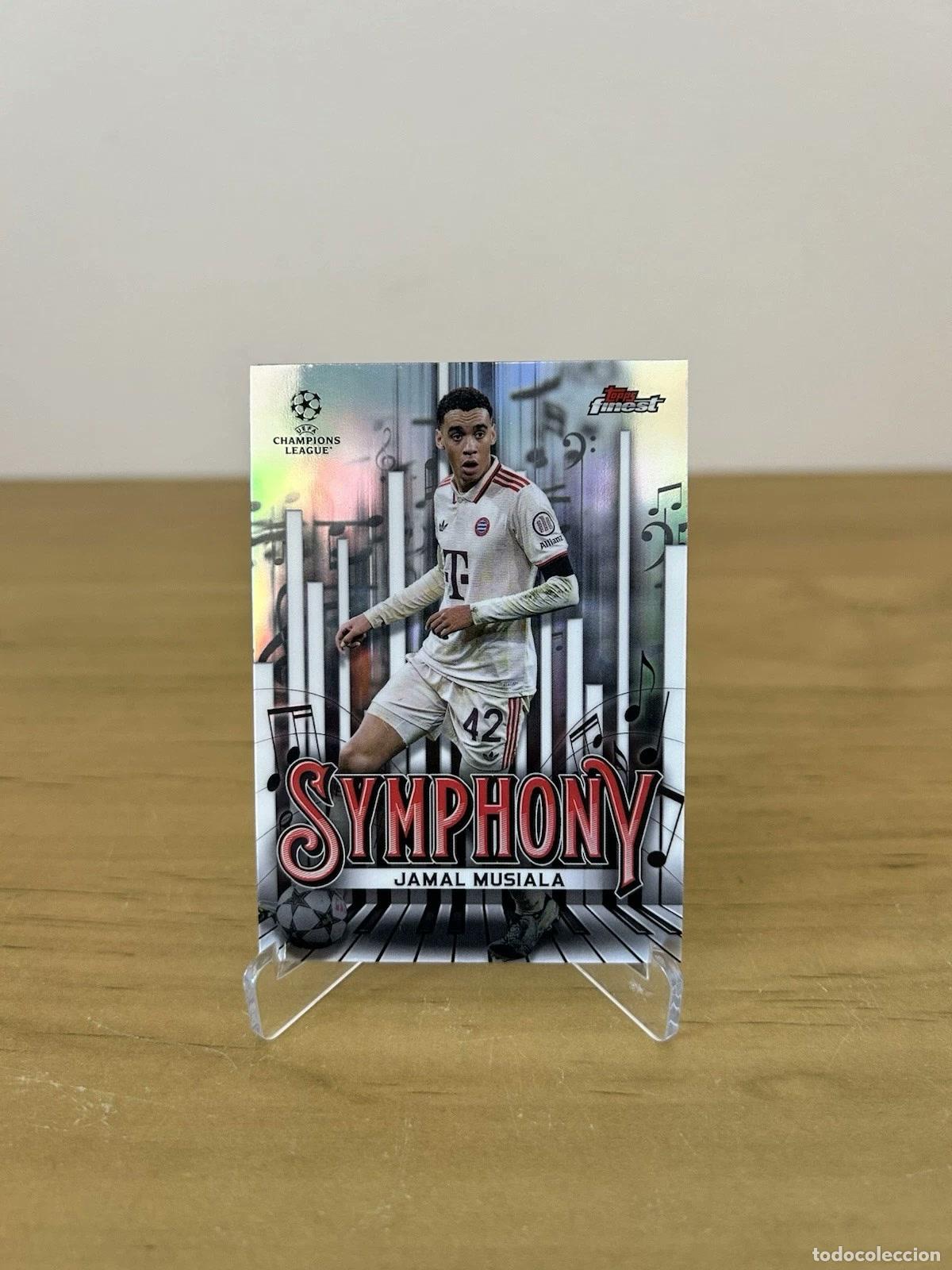 Cromos de f&uacute;tbol: Jamal Musiala Symphony n&ordm;SY-9 &ndash; Topps Finest UEFA 2024-25 Bayern M&uuml;nchen