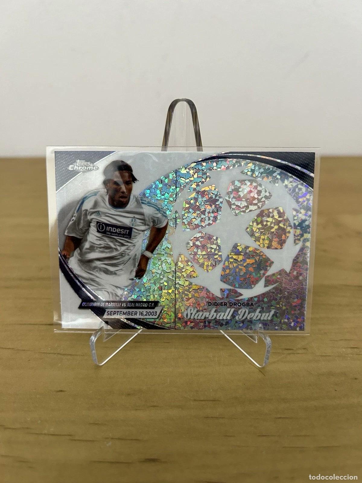 Cromos de f&uacute;tbol: Didier Drogba Starball Debut Diamond &ndash; Topps Chrome UEFA Champions League 2024