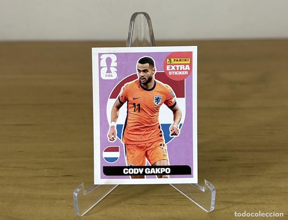Cromos de f&uacute;tbol: Cody Gakpo Extra Sticker Rosa &ndash; Panini FIFA World Cup 2026