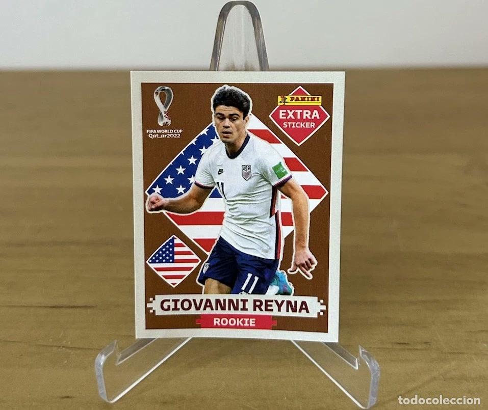 Cromos de f&uacute;tbol: Giovanni Reyna Rookie Extra Sticker Bronce &ndash; Panini FIFA World Cup Qatar 2022