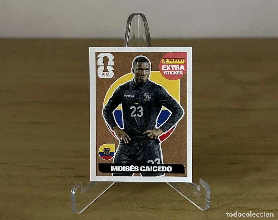 Cromos de f&uacute;tbol: Mois&eacute;s Caicedo Extra Sticker Bronce &ndash; Panini FIFA World Cup 2026