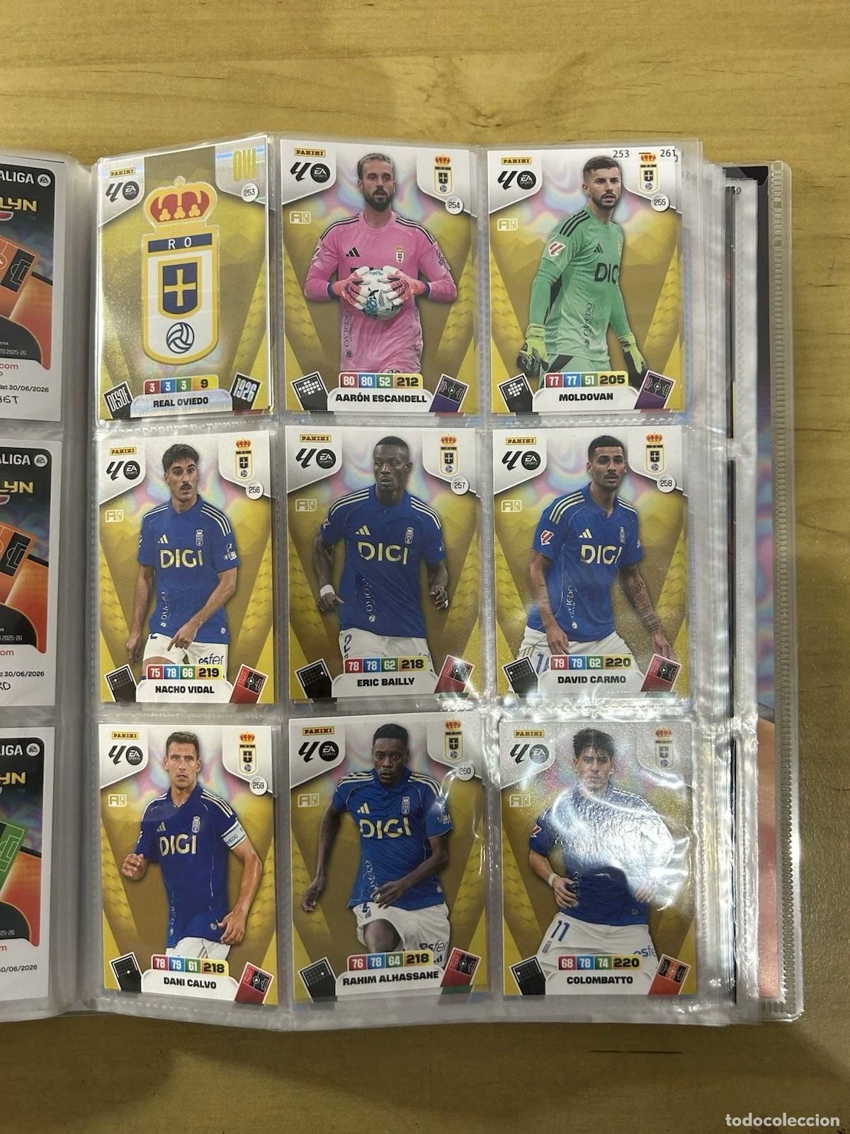 Cromos de f&uacute;tbol: Real Oviedo Equipo Completo 19 Cards &ndash; Adrenalyn XL LaLiga 2025-26 Panini