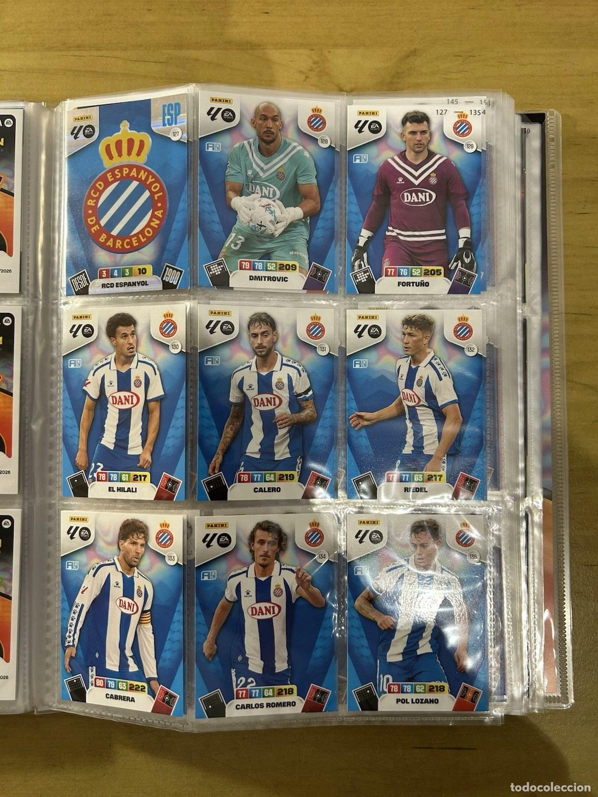 Cromos de f&uacute;tbol: RCD Espanyol Equipo Completo 19 Cards &ndash; Adrenalyn XL LaLiga 2025-26 Panini