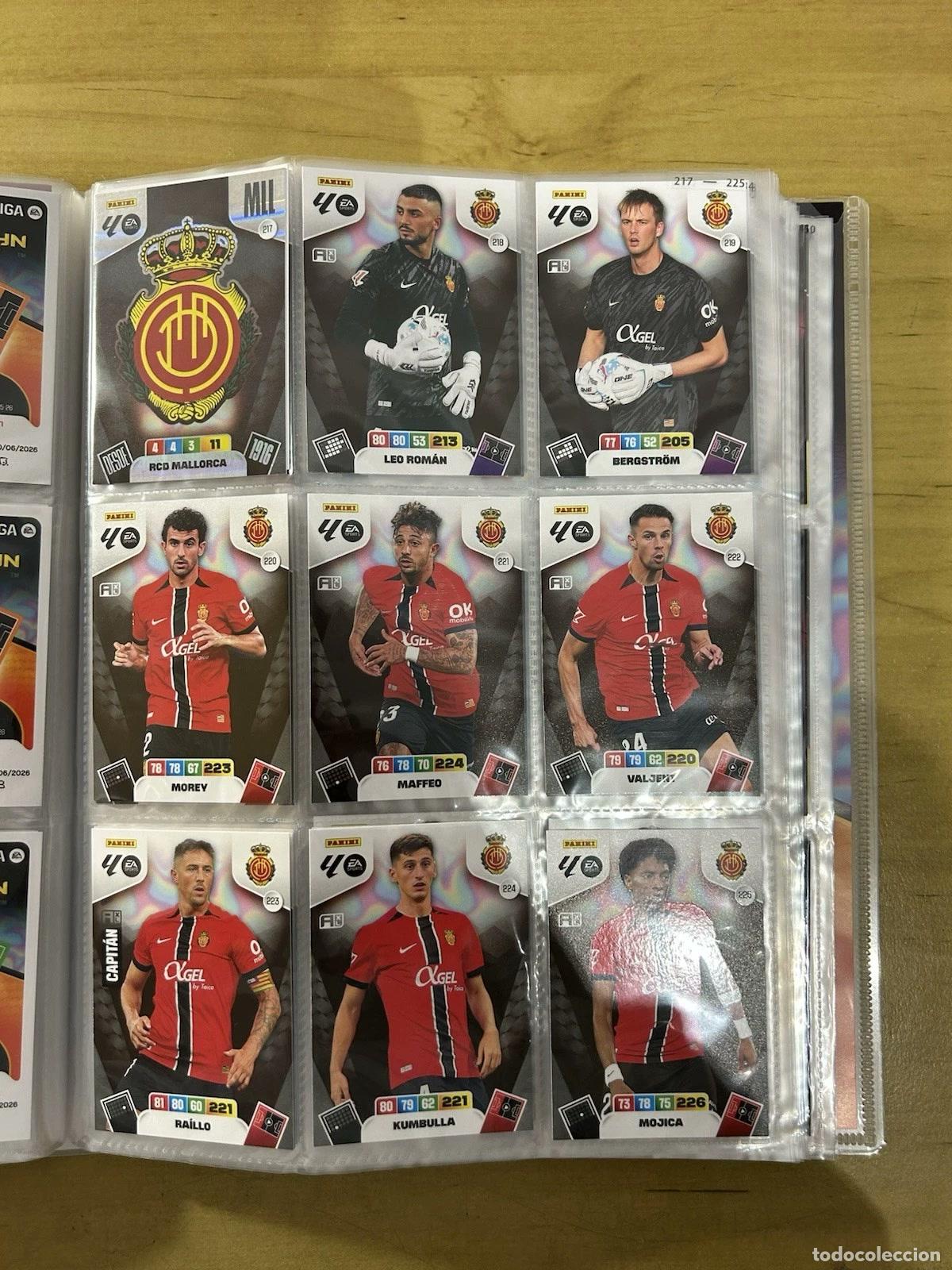 Cromos de f&uacute;tbol: RCD Mallorca Equipo Completo 19 Cards &ndash; Adrenalyn XL LaLiga 2025-26 Panini