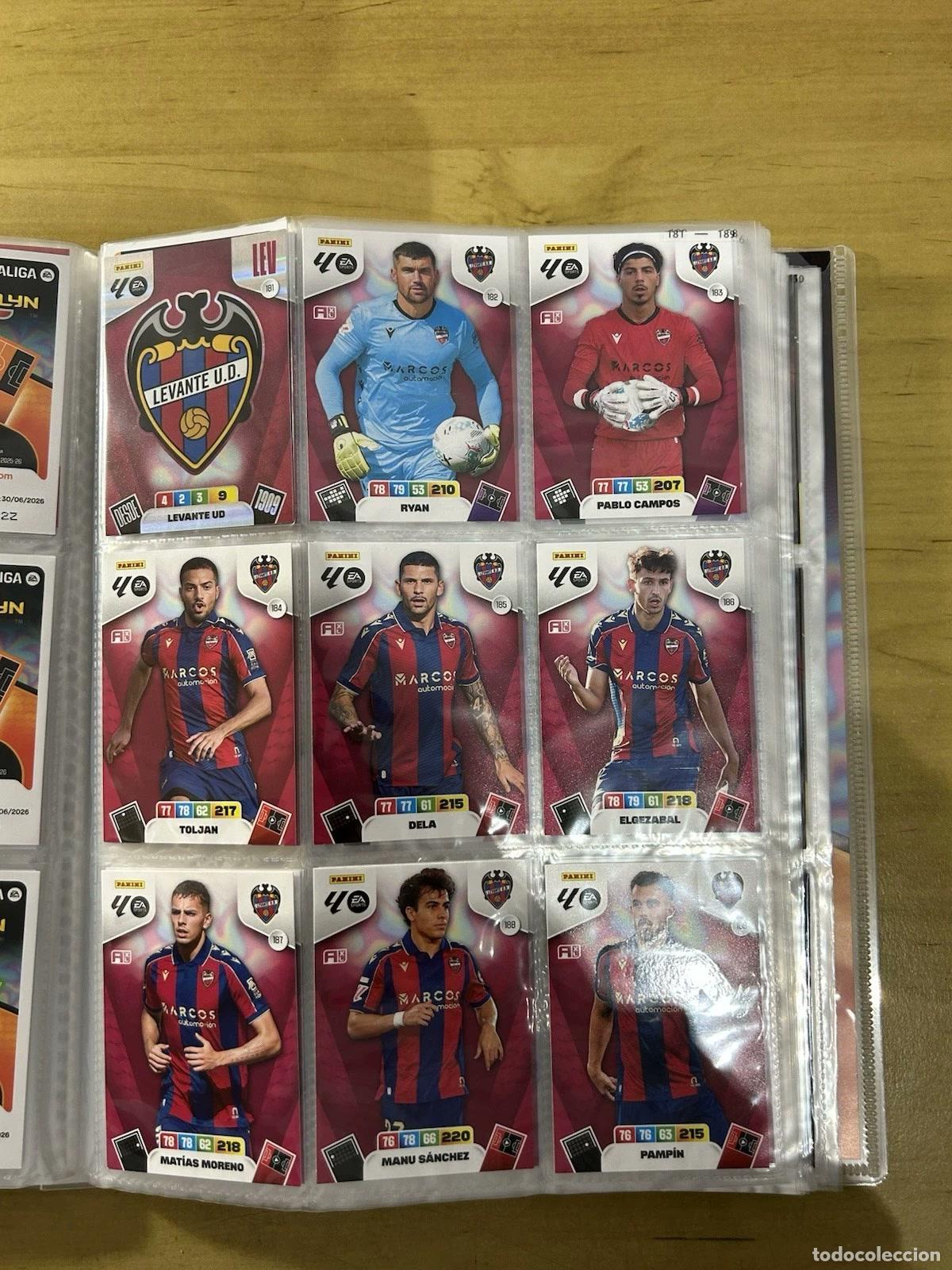 Cromos de f&uacute;tbol: Levante UD Equipo Completo 19 Cards &ndash; Adrenalyn XL LaLiga 2025-26 Panini
