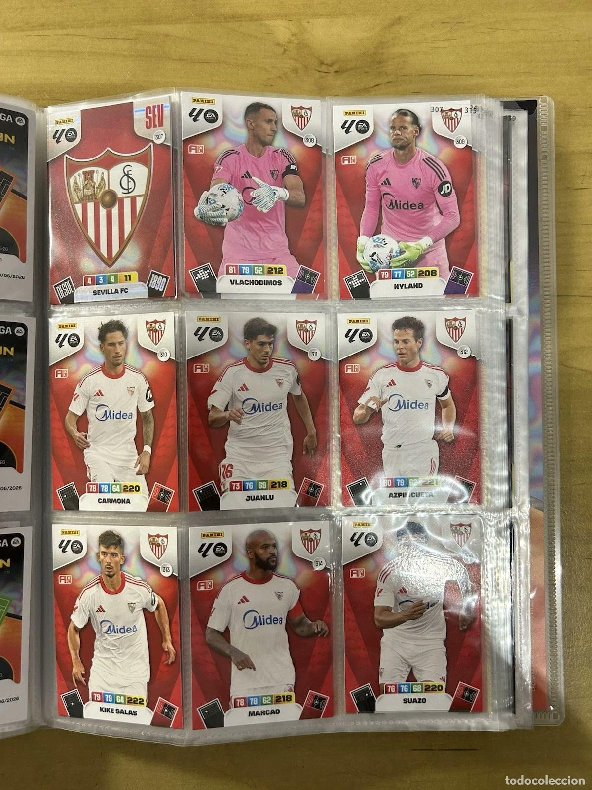 Cromos de f&uacute;tbol: Sevilla FC Equipo Completo 19 Cards &ndash; Adrenalyn XL LaLiga 2025-26 Panini