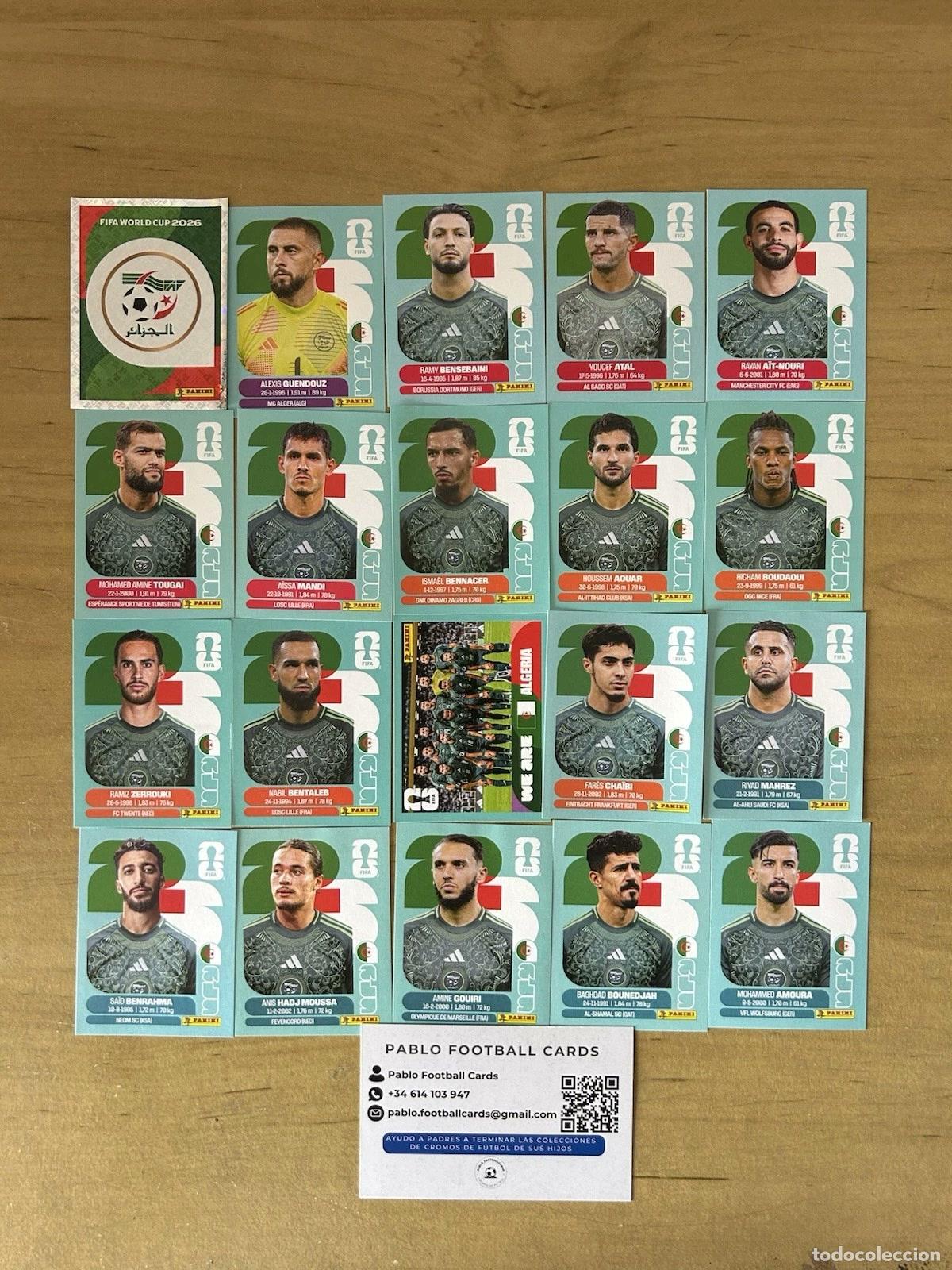 Cromos de f&uacute;tbol: Selecci&oacute;n Nigeria Completa &ndash; 20 Stickers Panini FIFA World Cup 2026