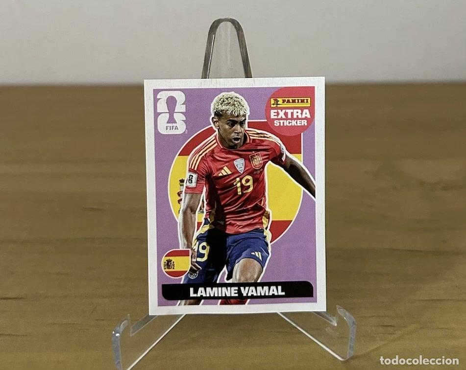 Cartes &agrave; collectionner de Football: Lamine Yamal Extra Sticker Rosa &ndash; Panini FIFA World Cup 2026