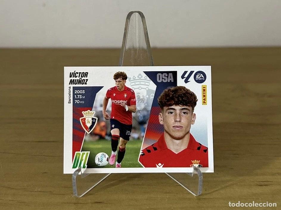 Cromos de f&uacute;tbol: Victor Mu&ntilde;oz Rookie n&ordm;17 CA Osasuna &ndash; LaLiga Este 2025-26 Panini Sticker