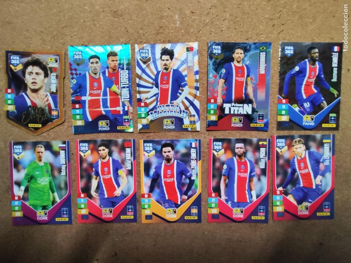 Football Stickers: ADRENALYN XL FIFA 365 2027 LOTE DE 10 CARTAS DEL PARIS SANT GERMAIN CON ESPECIALES , # PANINI