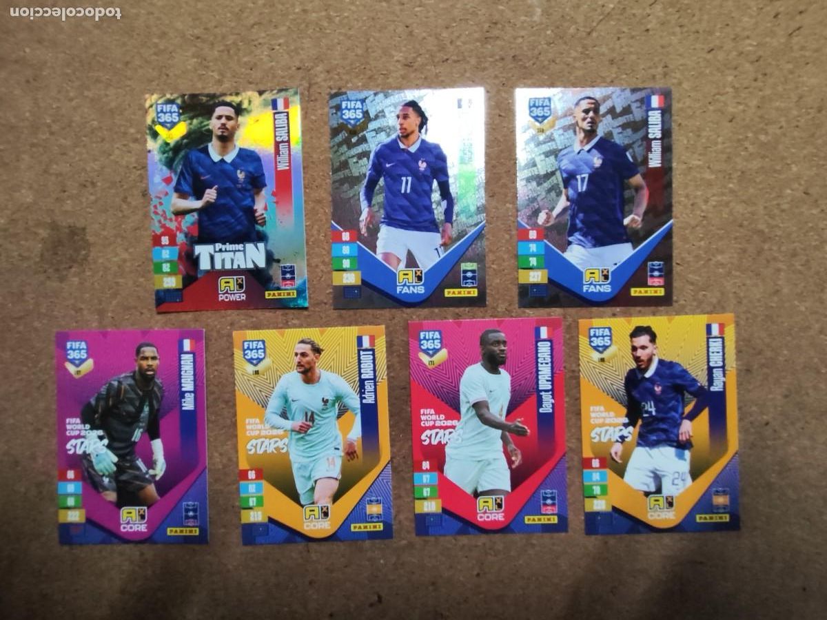 Football Stickers: ADRENALYN XL FIFA 365 2027 LOTE DE 7 CARTAS DE FRANCIA CON ESPECIALES , # PANINI