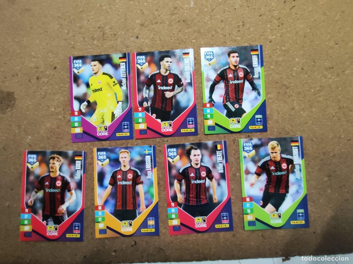 Cromos de f&uacute;tbol: ADRENALYN XL FIFA 365 2027 LOTE DE 7 CARTAS DEL EINTRACH DE FRANKFURT , # PANINI