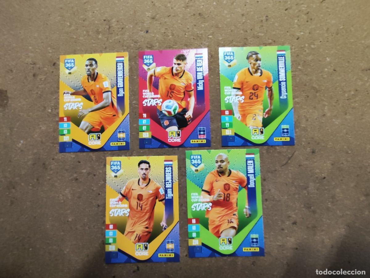 Cromos de f&uacute;tbol: ADRENALYN XL FIFA 365 2027 LOTE DE 5 CARTAS DE HOLANDA , # PANINI