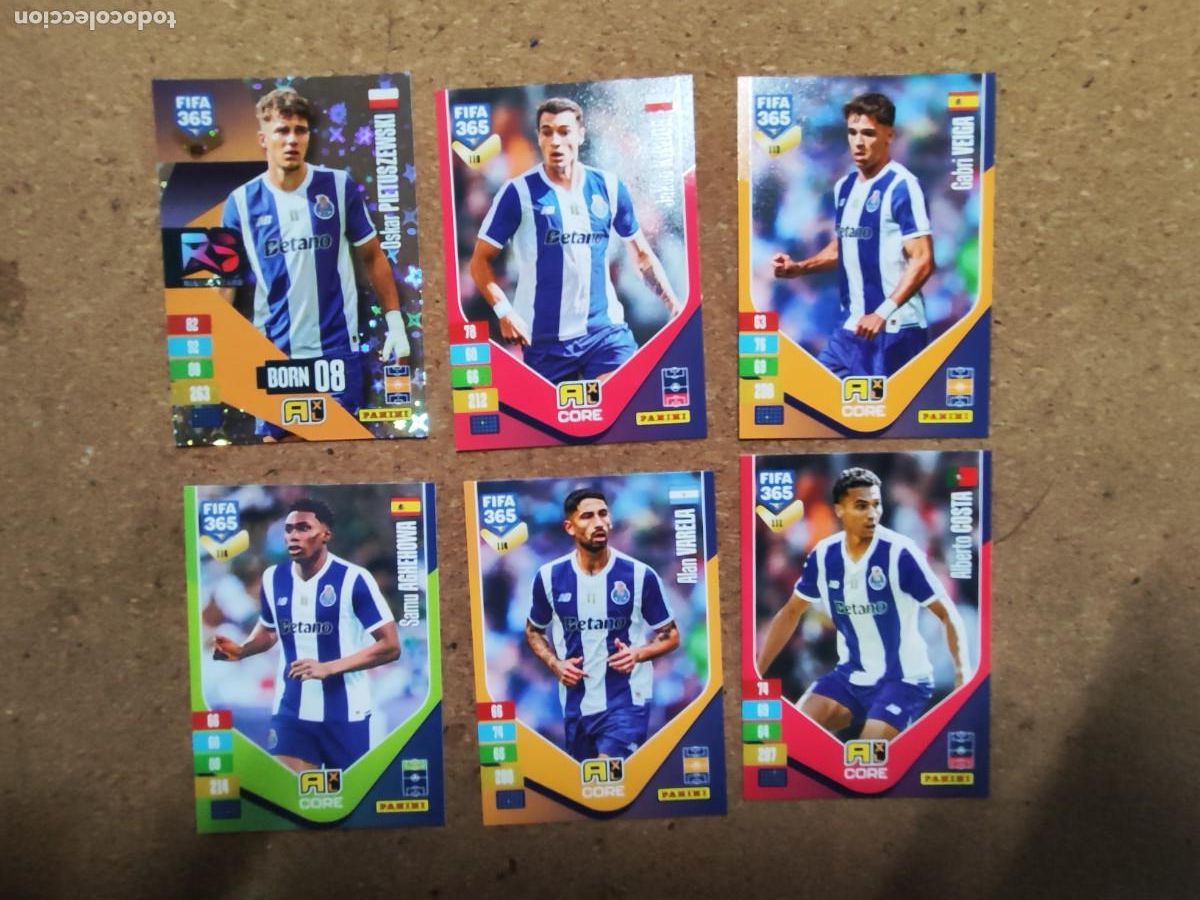 Cromos de f&uacute;tbol: ADRENALYN XL FIFA 365 2027 LOTE DE 6 CARTAS DEL PORTO , # PANINI