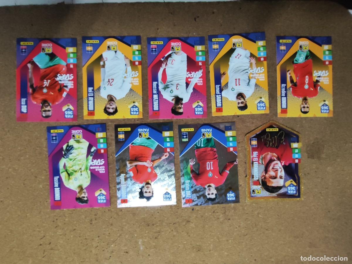 Cromos de f&uacute;tbol: ADRENALYN XL FIFA 365 2027 LOTE DE 9 CARTAS DE MARRUECOS CON ESPECIALES , # PANINI