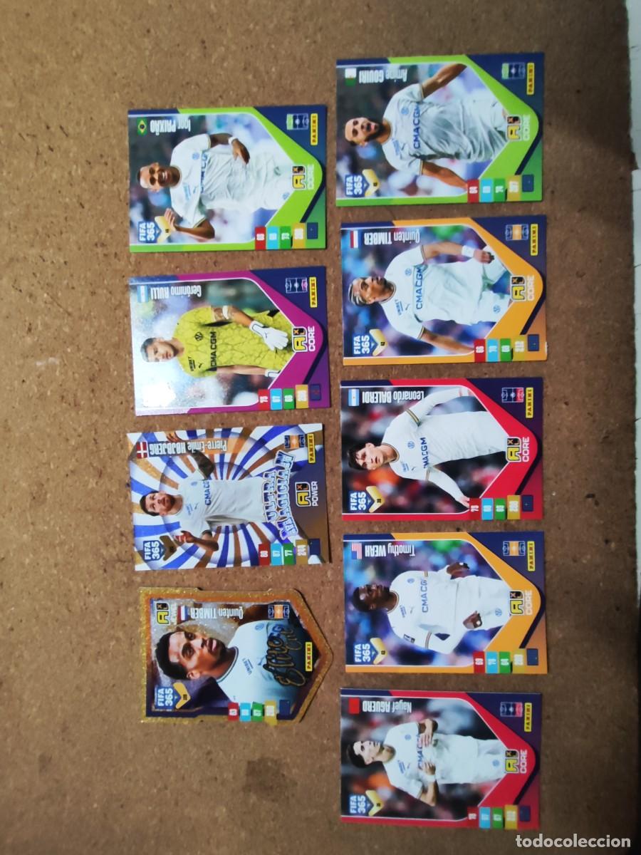 Cromos de f&uacute;tbol: ADRENALYN XL FIFA 365 2027 LOTE DE 9 CARTAS DEL MARSELLA CON ESPECIALES , # PANINI