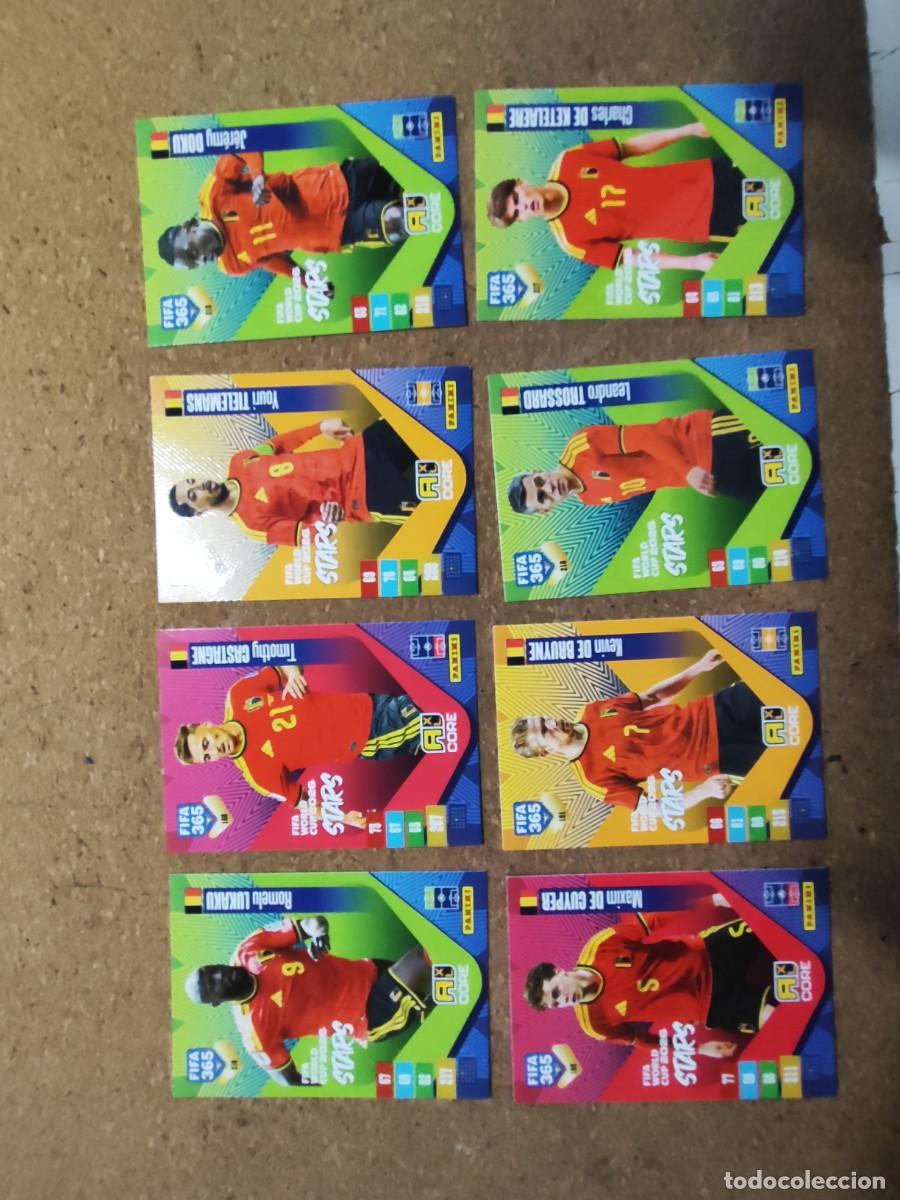 Cromos de f&uacute;tbol: ADRENALYN XL FIFA 365 2027 LOTE DE 8 CARTAS DE BELGICA # PANINI