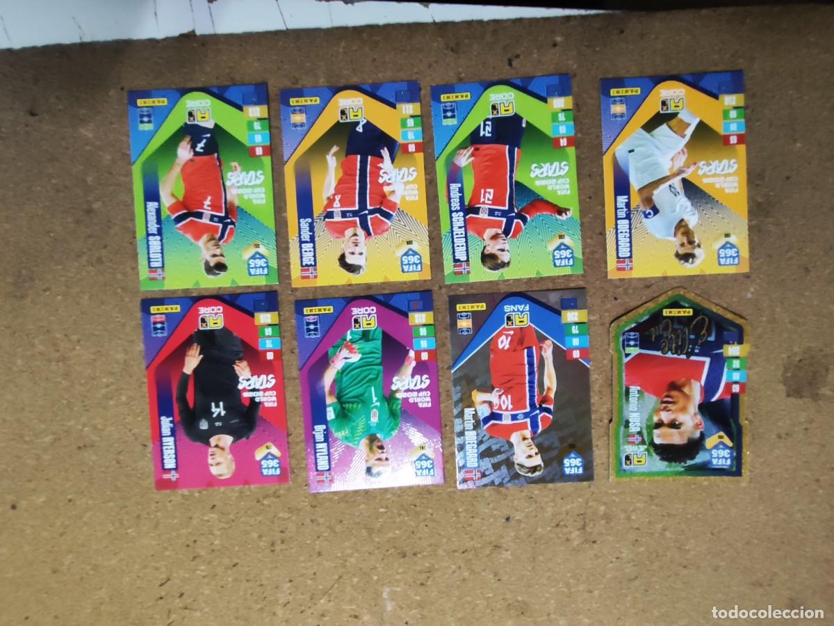 Cromos de f&uacute;tbol: ADRENALYN XL FIFA 365 2027 LOTE DE 8 CARTAS DE NORIEGA CON ESPECIALES # PANINI
