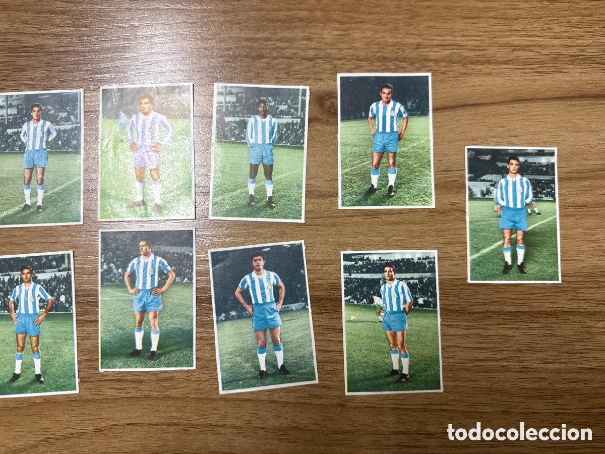 Cromos de f&uacute;tbol: 1961 RCD ESPA&Ntilde;OL LOTE DE 9 CROMOS DESPEGADOSBARCICRON