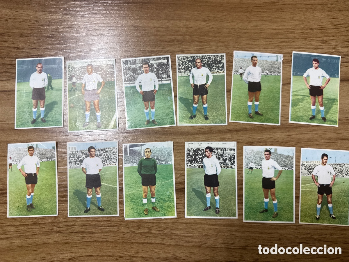 Cromos de f&uacute;tbol: 1961 SANTANDER LOTE DE 12 CROMOS DESPEGADOS BARCICRON