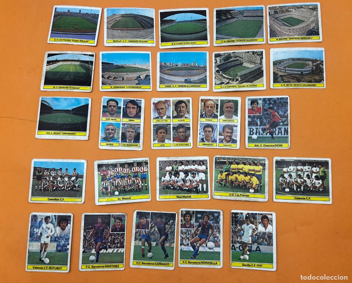 Cromos de f&uacute;tbol: LOTE 109 CROMOS. LIGA ESTE. 81/82. CROMOS SIN PEGAR. TODOS DIFERENTES.