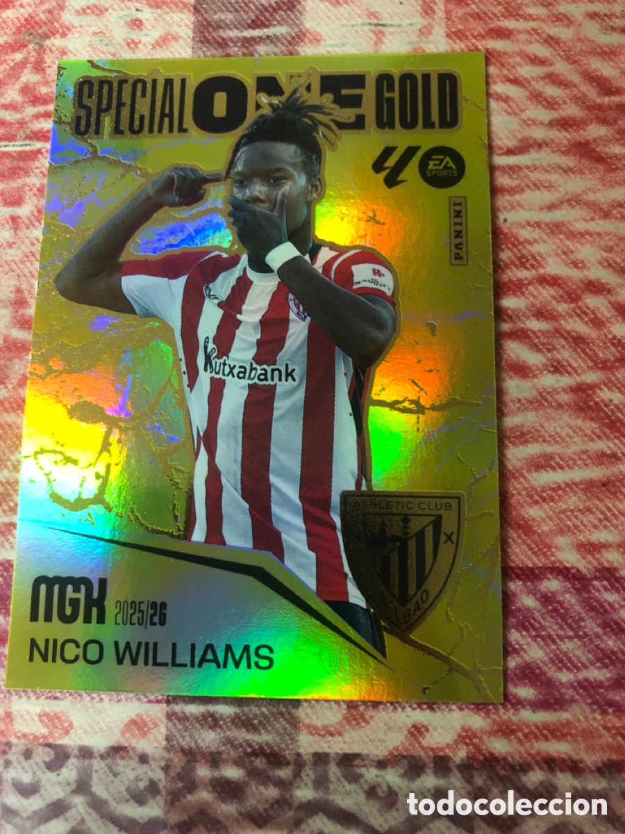 Cromos de f&uacute;tbol: nico williams special one gold megacracks 2025 2026 25 26 trading card
