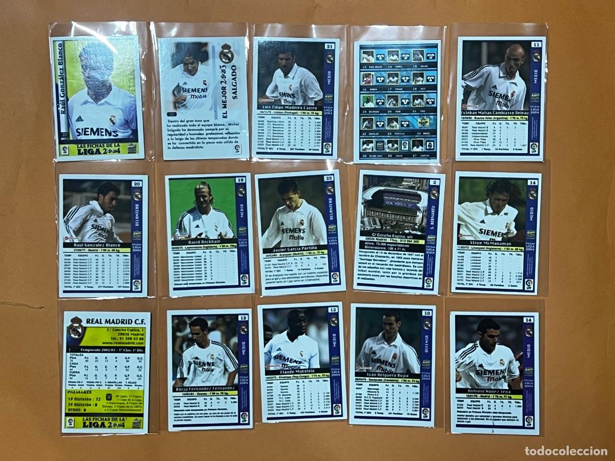 Cromos de f&uacute;tbol: LOTE 26 CROMOS. LAS FICHAS DE LA LIGA 2004. REAL MADRID C. F. CROMOS NUEVOS. TODOS DIFERENTES.