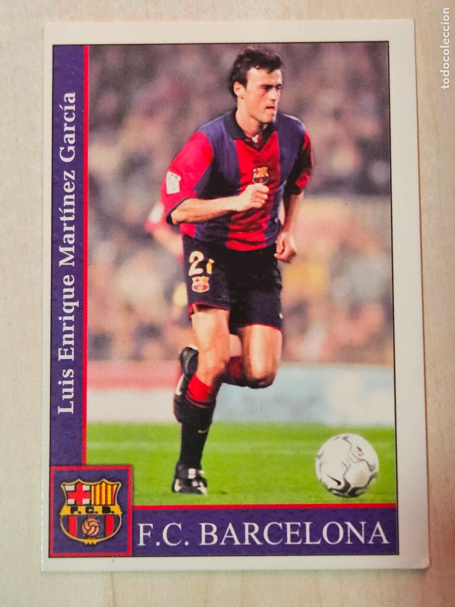 Fu&szlig;ball-Sticker: N&ordm; 74 LUIS ENRIQUE - LAS FICHAS DE LA LIGA 2002 - MUNDICROMO - BARCELONA