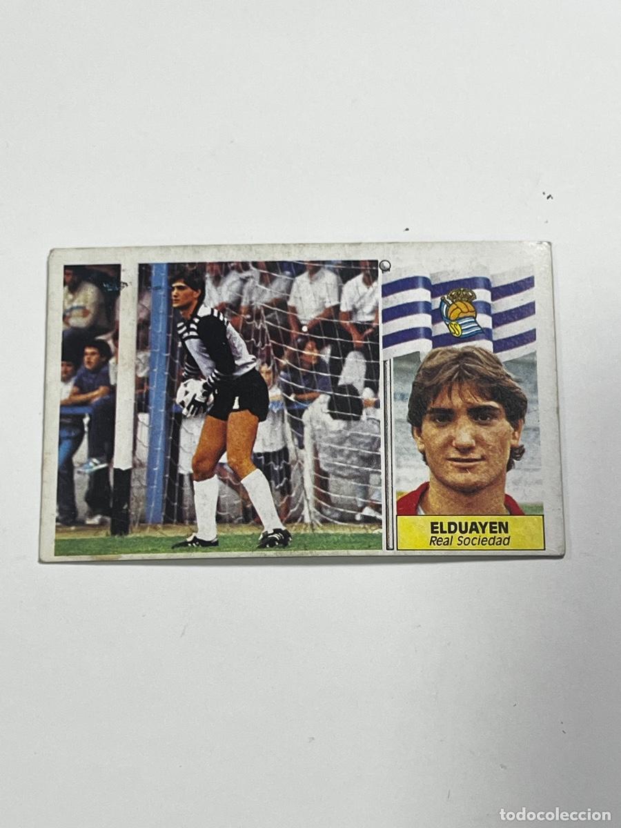 Cromos de f&uacute;tbol: CROMO. LIGA ESTE. 86/87. ELDUAYEN. REAL SOCIEDAD. DESPEGADO.