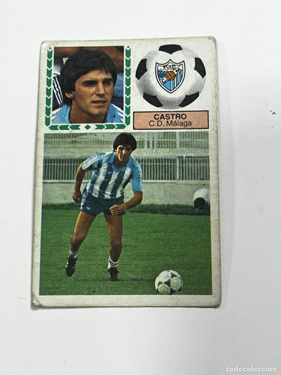 Cromos de f&uacute;tbol: CROMO. LIGA ESTE. 83/84. CASTRO. C.D. M&Aacute;LAGA. NUEVO.