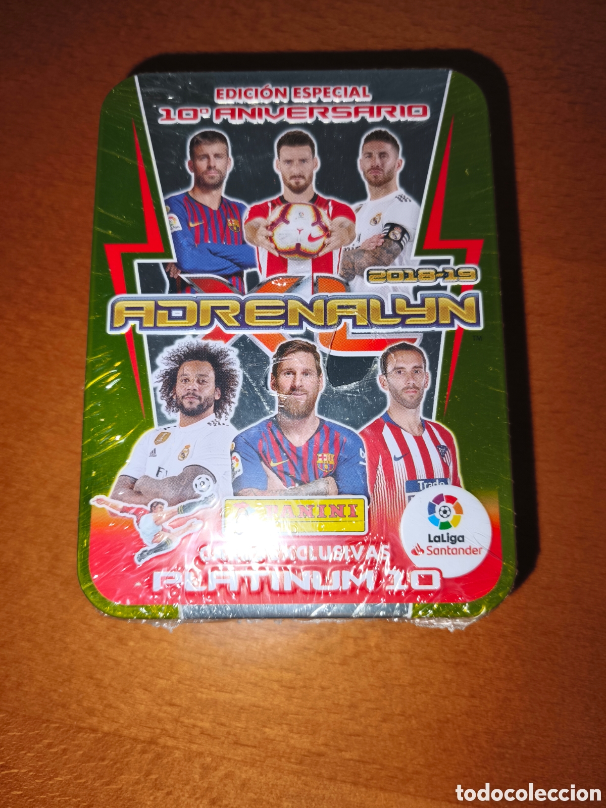 Cromos de f&uacute;tbol: Lata Platinum 10 Adrenalyn XL 18/19