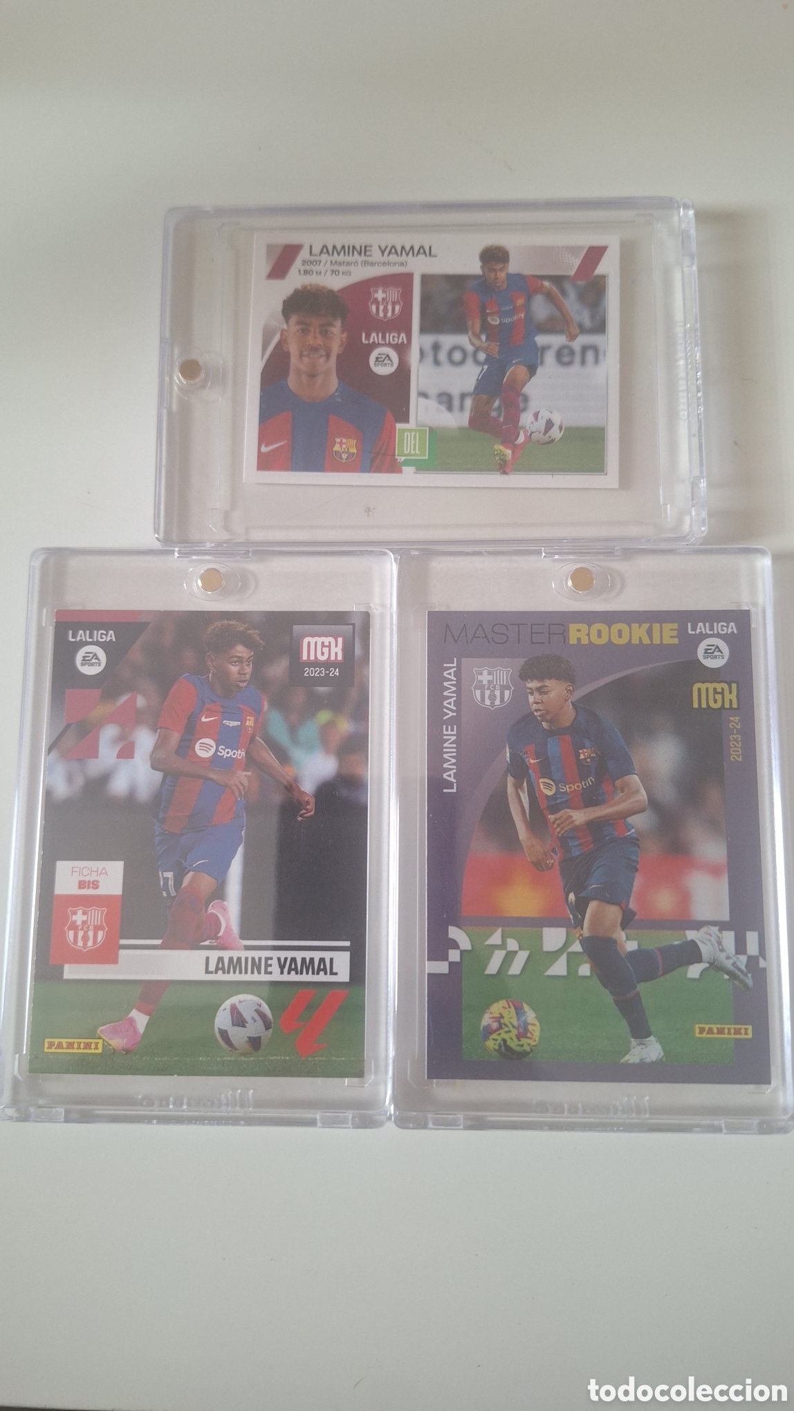 Cromos de f&uacute;tbol: LOTE 3 CROMOS ROOKIE LAMINE YAMAL 2023-24