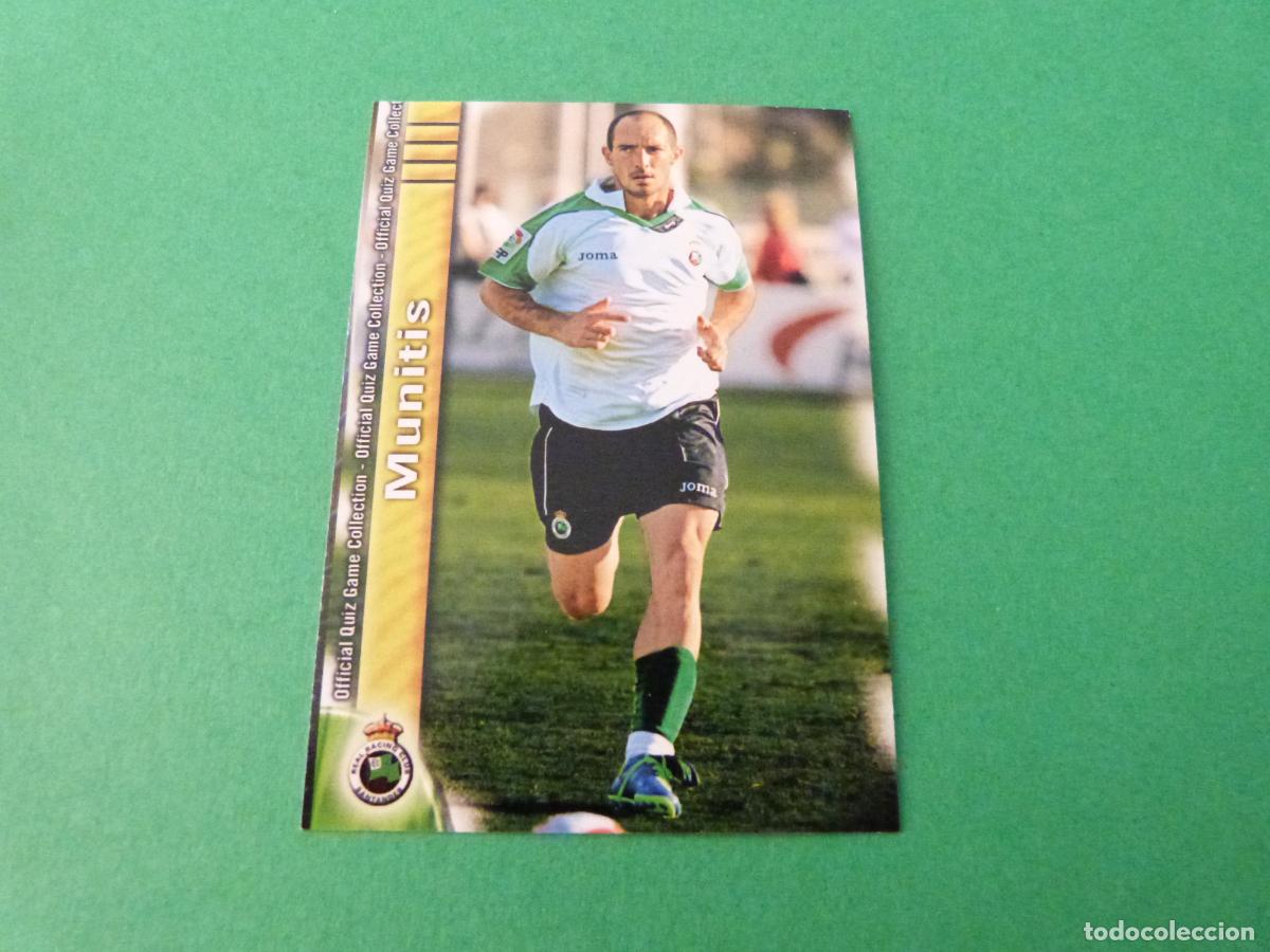 Cromos de f&uacute;tbol: TRADING CARD FUTBOL MUNITIS RACING DE SANTANDER N&ordm; 315 FICHAS LIGA MUNDICROMO 2009-2010/09-10