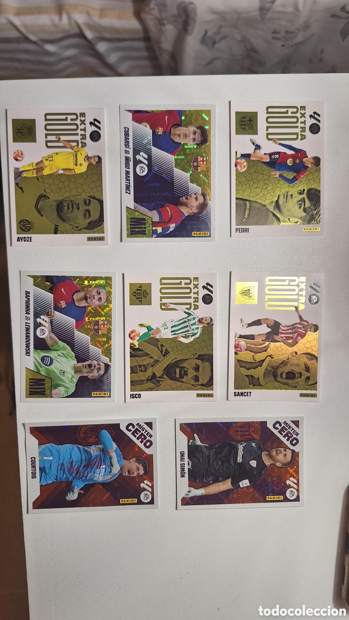 Cromos de f&uacute;tbol: Cromos extra gold 2025 2026