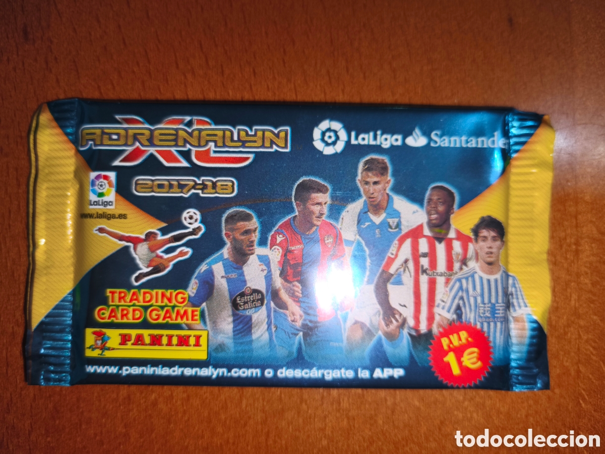 Cromos de f&uacute;tbol: Sobre sin abrir Adrenalyn XL 17/18 Panini