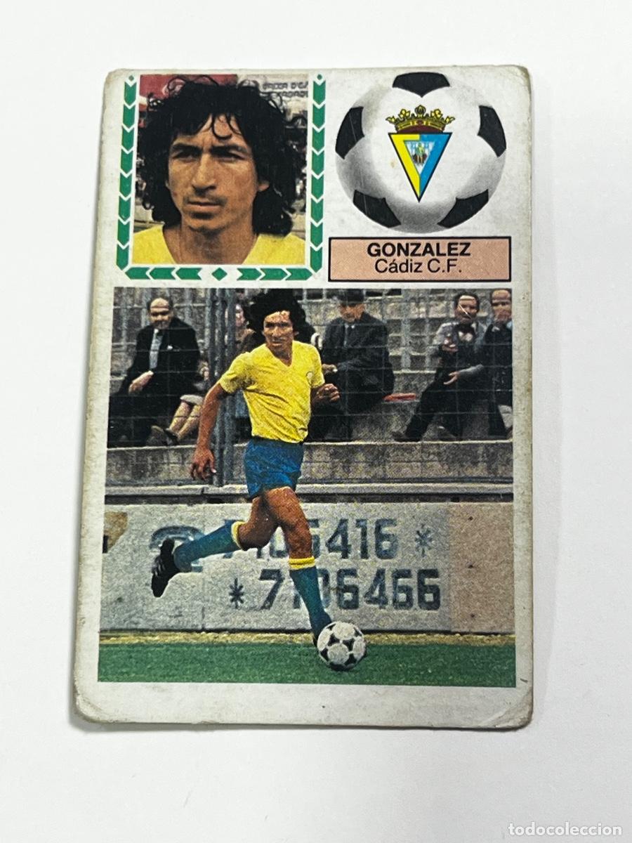 Cromos de f&uacute;tbol: CROMO. LIGA ESTE. 83/84 1&ordf; DIVISI&Oacute;N. GONZ&Aacute;LEZ. C&Aacute;DIZ C.F. NUEVO.