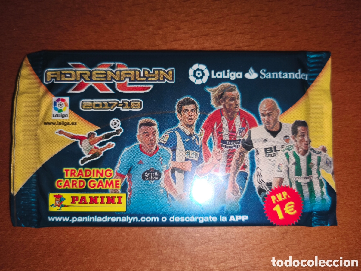 Cromos de f&uacute;tbol: Sobre sin abrir Adrenalyn XL 17/18 Panini