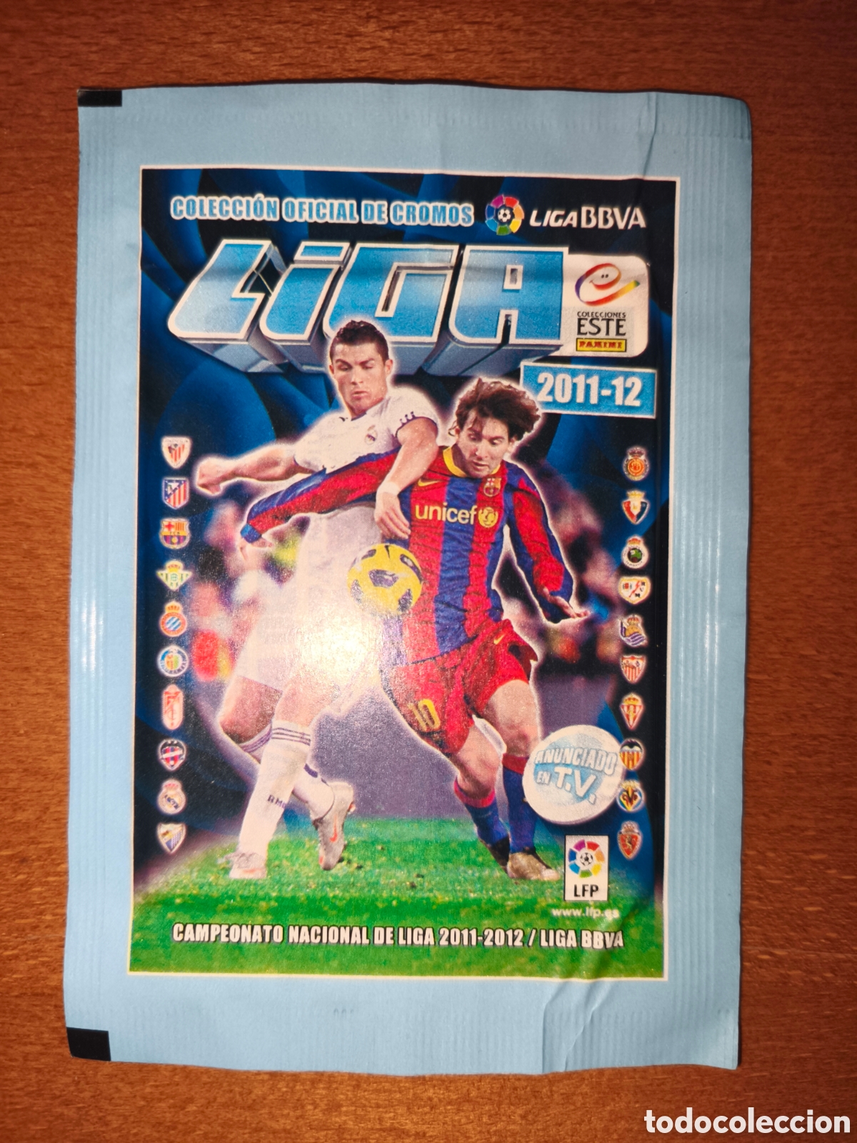 Cromos de f&uacute;tbol: Sobre sin abrir ESTRECHO liga este 11/12 Panini