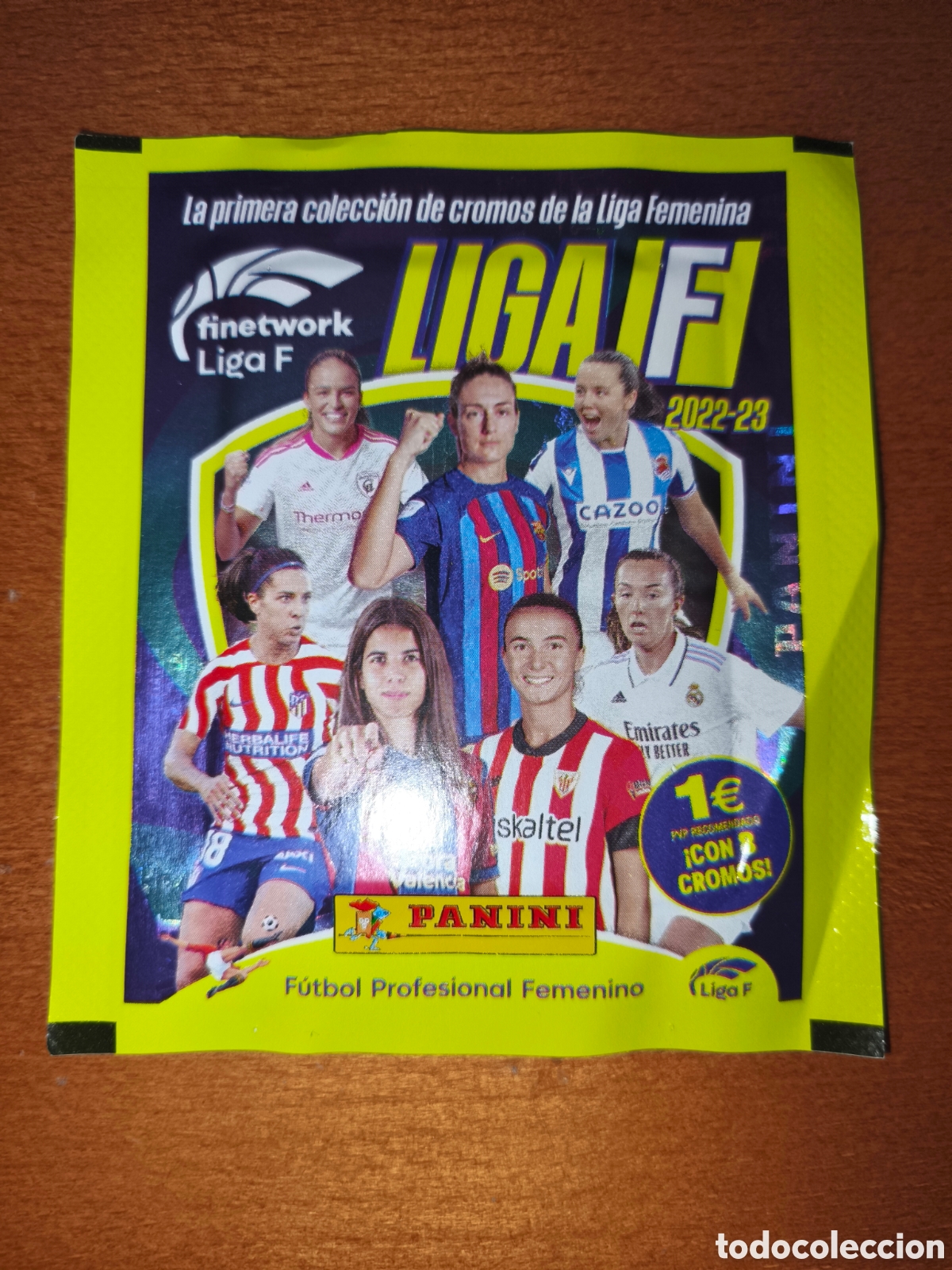 Cromos de f&uacute;tbol: Sobre sin abrir Liga F Femenina 22/23
