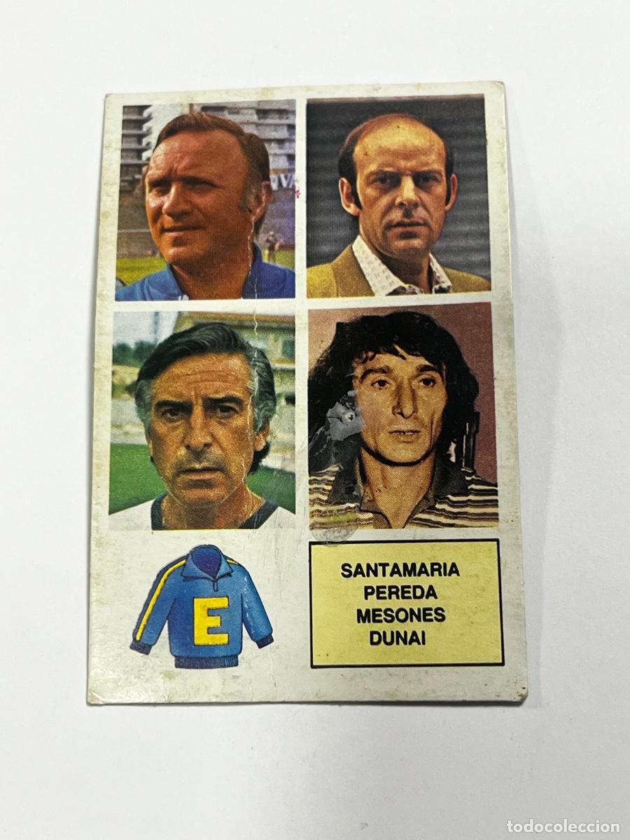 Cartes &agrave; collectionner de Football: CROMO. LIGA ESTE. 82/83. ENTRENADORES. SANTAMAR&Iacute;A. PEREDA. MESONES. DUNAI. NUEVO.