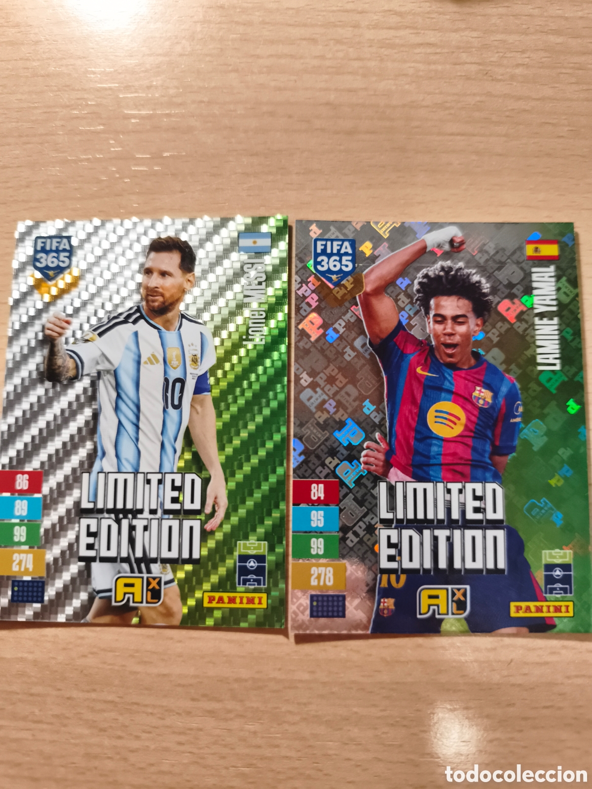 Cartes &agrave; collectionner de Football: PACK MESSI LAMINE YAMAL FC BARCELONA ARGENTINA LIMITED EDITION FIFA 365 2026 2027 PANINI 26 27