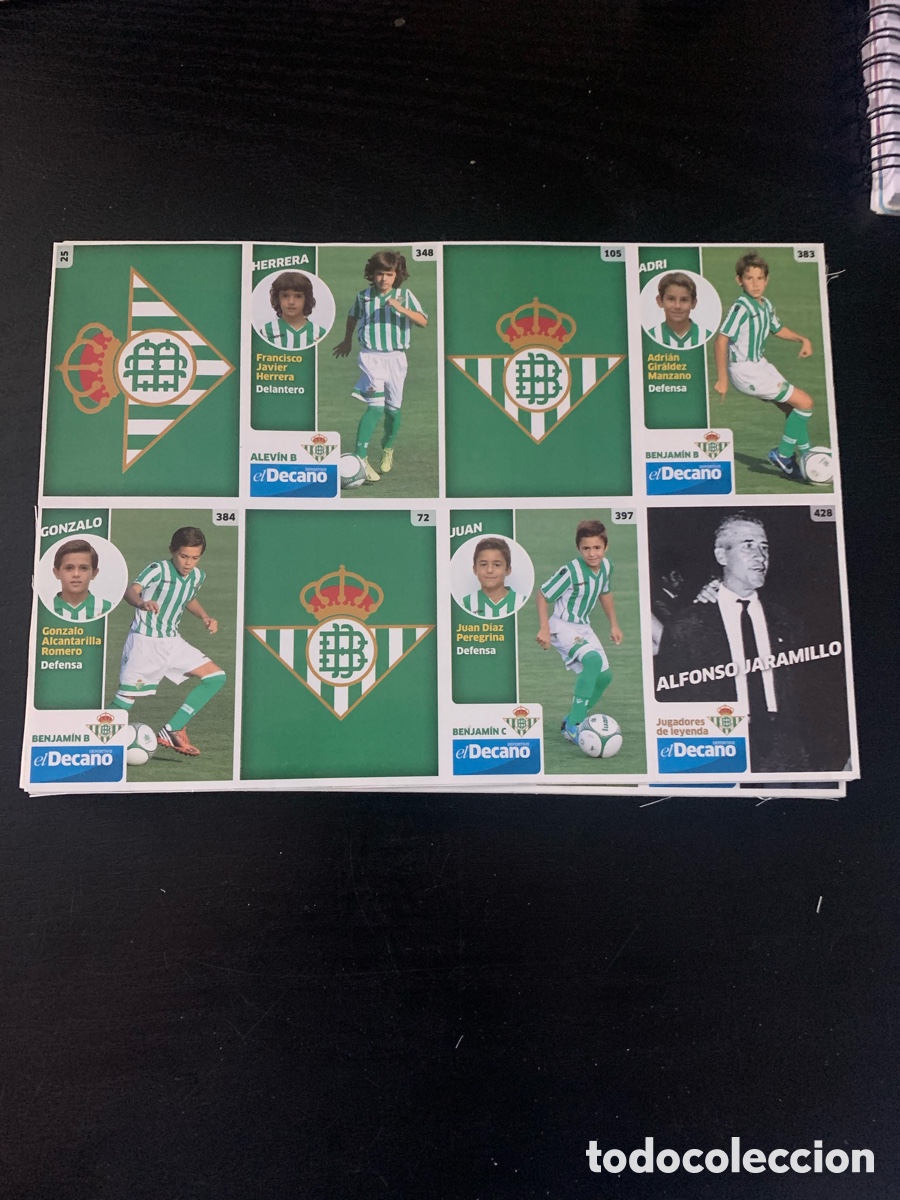 Cartes &agrave; collectionner de Football: Lamina cromos BETISBOOK