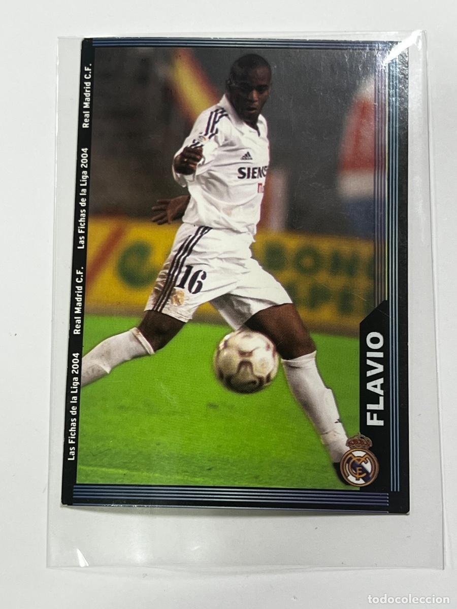 Cromos de f&uacute;tbol: CROMO. FLAVIO CONCEICAO. LAS FICHAS DE LA LIGA 2004. REAL MADRID. NUEVO.