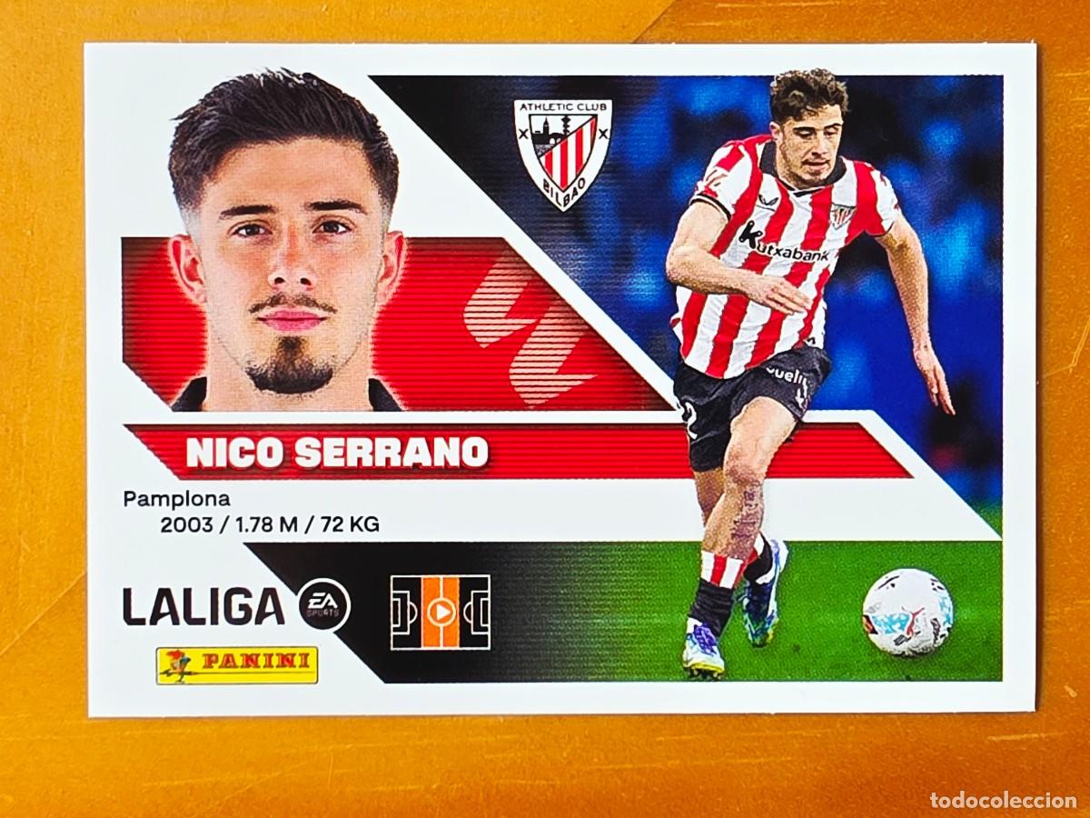 Cromos de Futebol: 15 Nico Serrano, Athletic Club de Bilbao, Panini Ediciones Liga Este 2026 2027 26 27 sin pegar