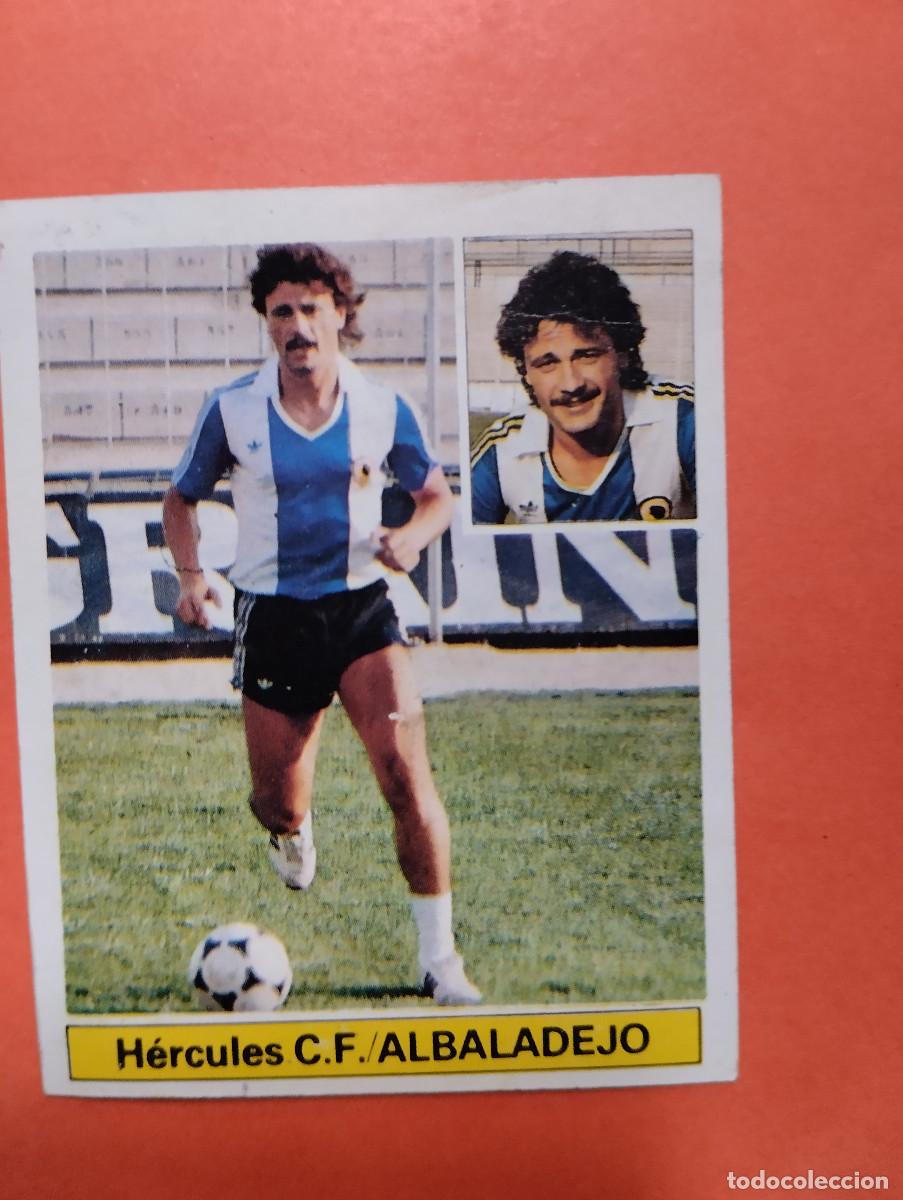 Cromos de f&uacute;tbol: ALBADALEJO HERCULES COLOCA LIGA ESTE 1981/82 81 82 DESPEGADO